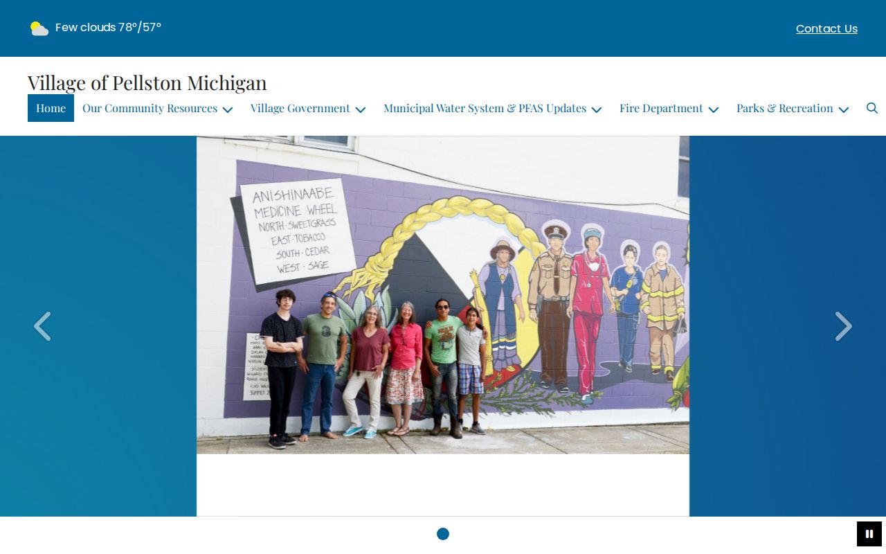 Village of Pellston official site with Village Hall contact and event routing